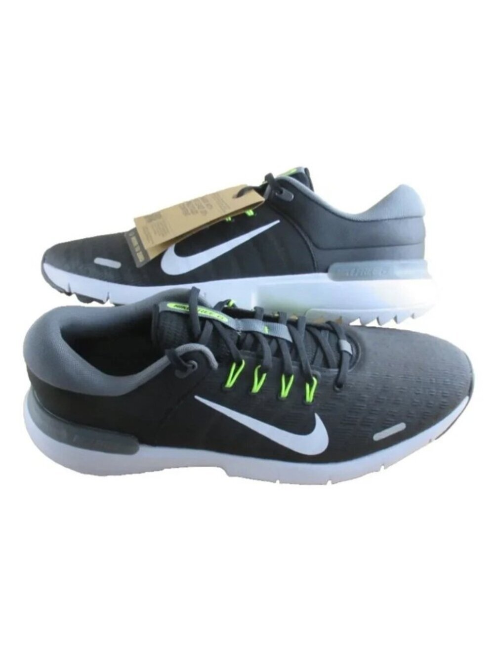 Men's Nike Free Golf NN Shoes Black White Swoosh Iron Grey Volt Size 11 NEW - Picture 7 of 7